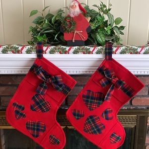 Pair of Vintage Christmas Stockings